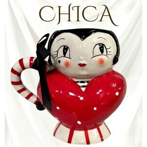 Johanna Parker Carnival Cottage Magenta CHICA   Valentines Heart Mug